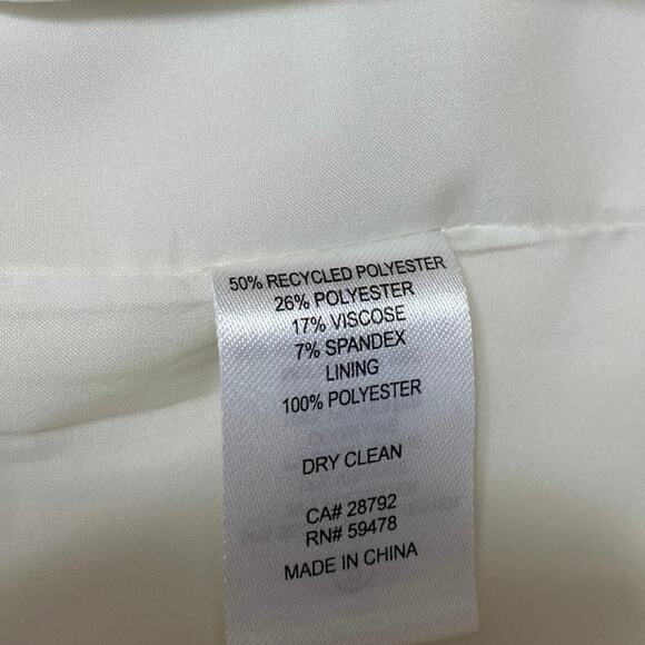 Joie Women's White Sleeveless One Button Notch Colalr Blazer Vest Jacket Size 6 - Picture 4 of 4